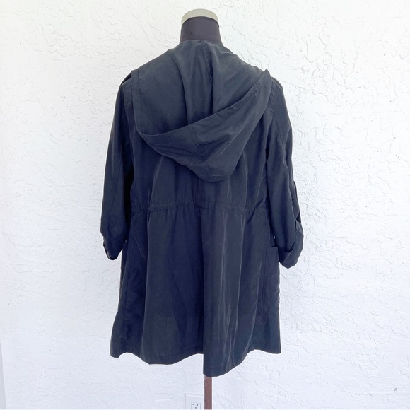 H & M Charcoal Gray Lightweight Spring Overcoat Jacket - Picture 4 of 5